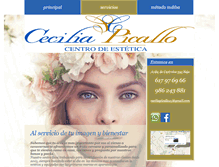 Tablet Screenshot of ceciliapicallo.com